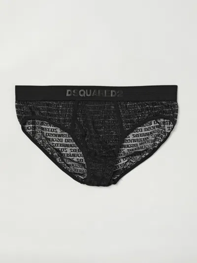 Dsquared2 Dsquared Made Of Transparent Nylon In Black