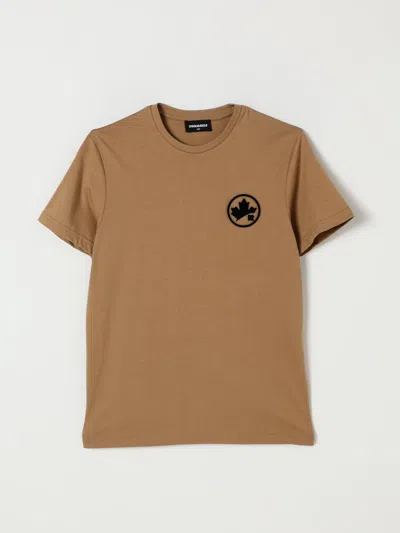 Dsquared2 T-shirt  Kids Color Camel In Brown
