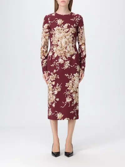 Dolce & Gabbana I Live In A Sheath Dress Made Of Silk Charmeuse. In Multi