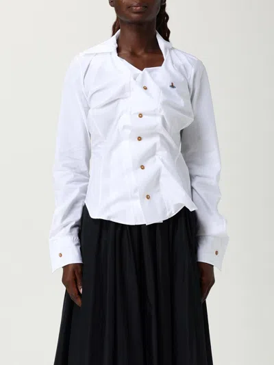 Vivienne Westwood "drunken" Shirt In White