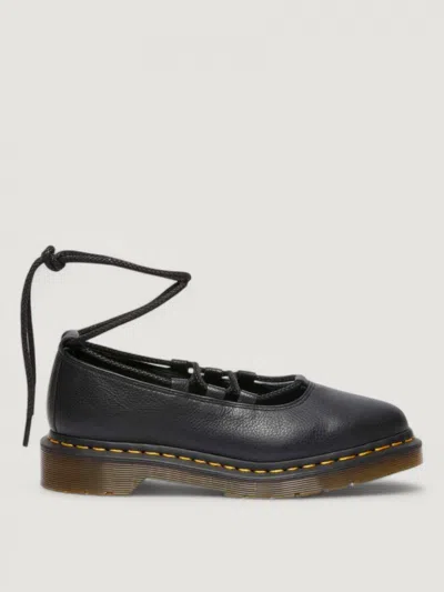 Dr. Martens Elphie Leather Ballet Flat Women In Black