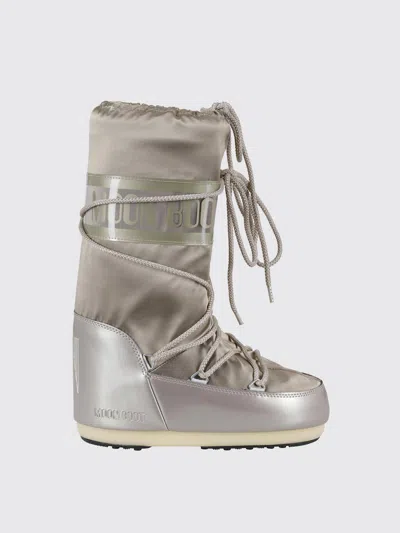 Moon Boot Boots  Woman Color Platinum In Silver