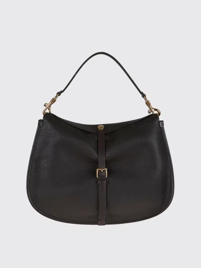 Etro Large Crossbody Bag In Tumbled Leather In Black