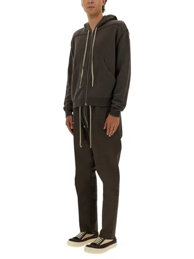 Rick Owens Drawstring Pocket Trousers In Brown