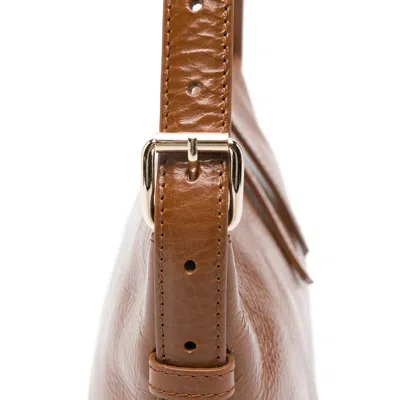 Apc Textured Shoulder Bag Adjustable Strap In Brown