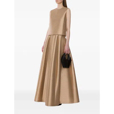 Alberta Ferretti Tops Neutral In Brown