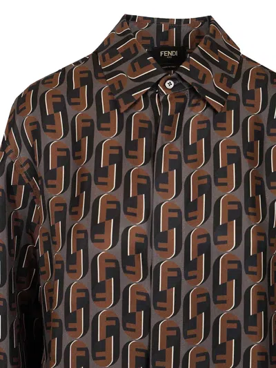 Fendi Shirt Silk Nity Shirts Multicolor In Multi