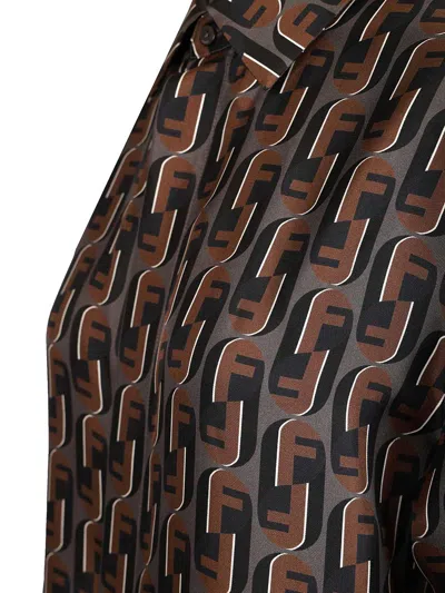Fendi Shirt Silk Nity Shirts Multicolor In Multi