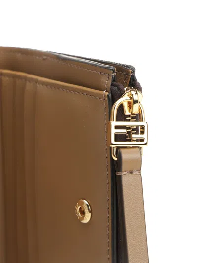 Fendi Small Wallet Sl Zucca Jacqu Wallets Brown In Brown