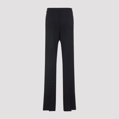 Amiri Tailored Black Trousers With Premium Polyester-wool Blend In Black