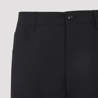Amiri Tailored Black Trousers With Premium Polyester-wool Blend In Black