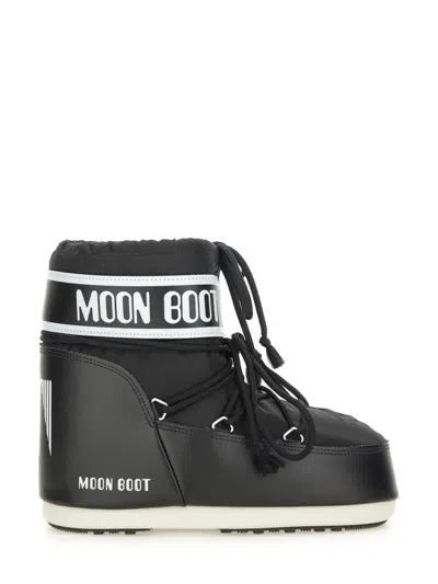Moon Boot Black Icon Short Snow Boots