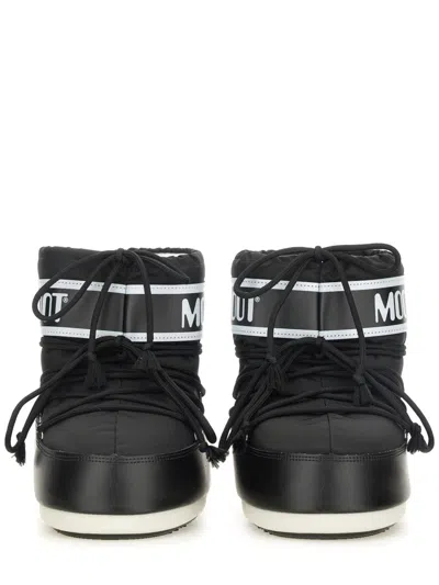 Moon Boot Black Icon Short Snow Boots