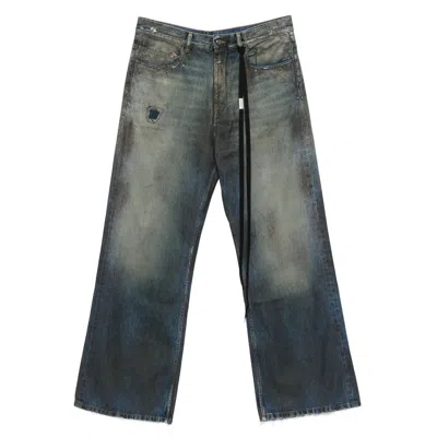 Ann Demeulemeester Modest 5-pockets Relaxed Bootcut Trouser In Blue