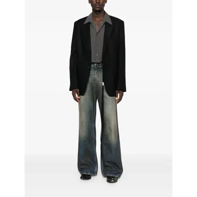 Ann Demeulemeester Modest 5-pockets Relaxed Bootcut Trouser In Blue