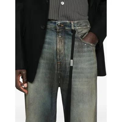 Ann Demeulemeester Modest 5-pockets Relaxed Bootcut Trouser In Blue