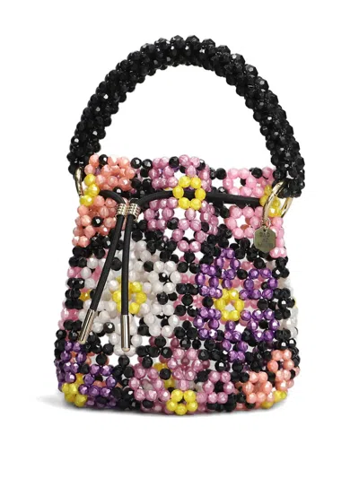 Bad At Math Lai Beuteltasche Mit Perlenblume In Multi
