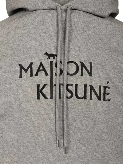 Maison Kitsuné Pillar Comfort Hoodie Sweatshirts Grey In Gray