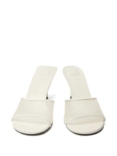 Jacquemus Cubisto Leather-trimmed Mesh Mules In Multi