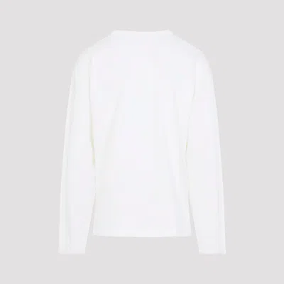 Lemaire White Cotton Long-sleeve T-shirt With Minimalist Design