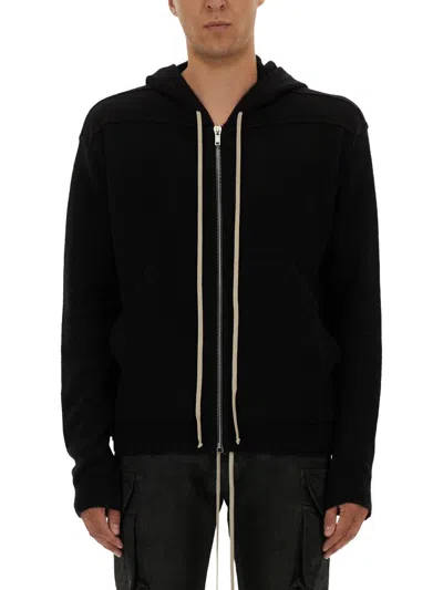 Rick Owens Classic Flight Leather Bomber In Black