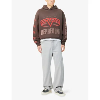 Represent Reversible Living Legacy Tour Sweatshirt In Black In Brown