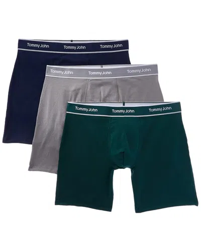 Tommy John Set Of 3 Essential Cool Boxer Brief In Multi