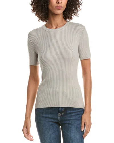 Rag & Bone Annalise Rib Wool-blend Sweater In Gray