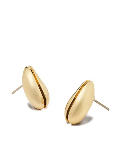 Tory Burch Mini Wave Drop Earrings In Gold