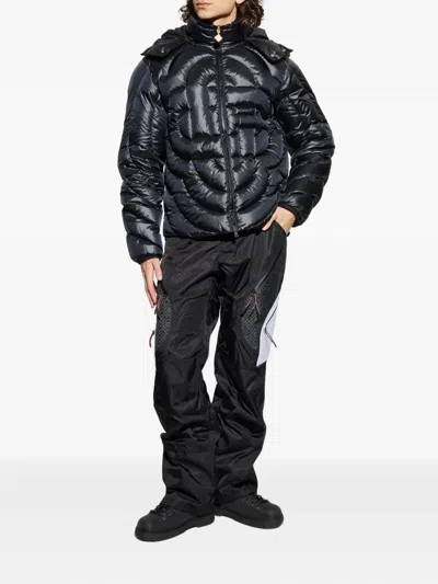 Casablanca Geometric Pattern Casual Pants In Black