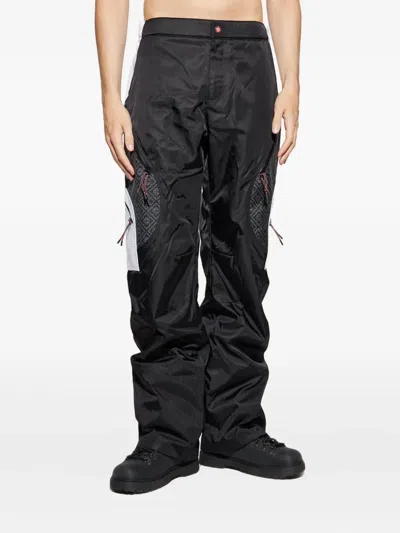 Casablanca Geometric Pattern Casual Pants In Black