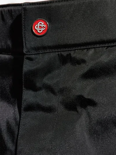 Casablanca Geometric Pattern Casual Pants In Black