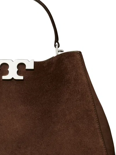 Tory Burch Mini Eleanor Pebbled Leather Shoulder Bag In Brown