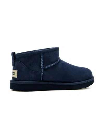Ugg Suede Mini Boots In Blue