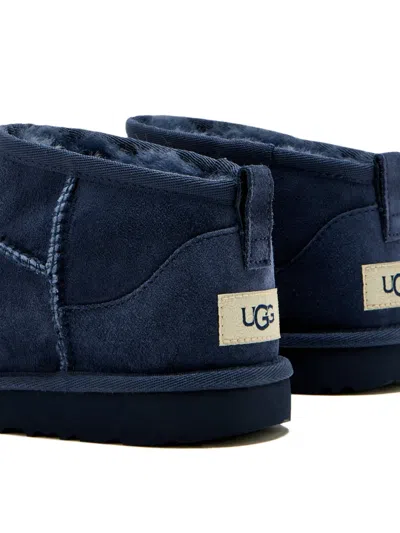 Ugg Suede Mini Boots In Blue