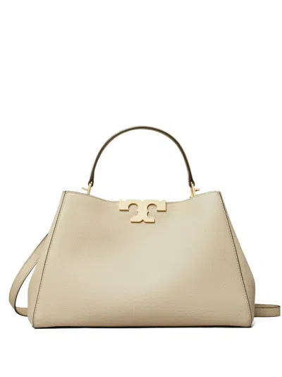 Tory Burch Eleanor Soft Leather Mini Satchel In Neutral