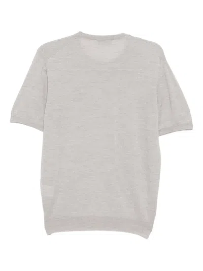 Lardini Wool T-shirt In Gray