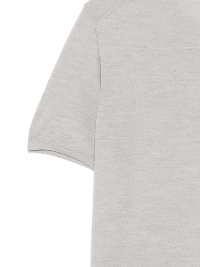 Lardini Wool T-shirt In Gray