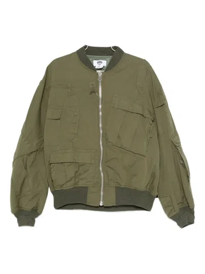 Junya Watanabe Multi-pocket Bomber Jacket In Green