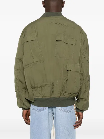 Junya Watanabe Multi-pocket Bomber Jacket In Green
