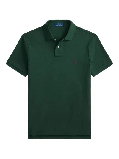 Polo Ralph Lauren Classic Fit Green Cotton Polo T-shirt In Green