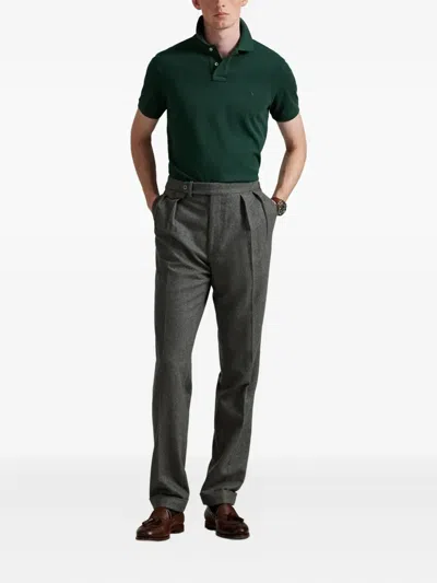 Polo Ralph Lauren Classic Fit Green Cotton Polo T-shirt In Green