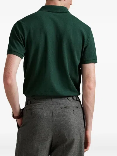 Polo Ralph Lauren Classic Fit Green Cotton Polo T-shirt In Green