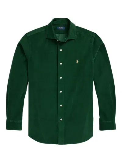 Polo Ralph Lauren Custom Fit Long Sleeve Button-down Shirt In Green