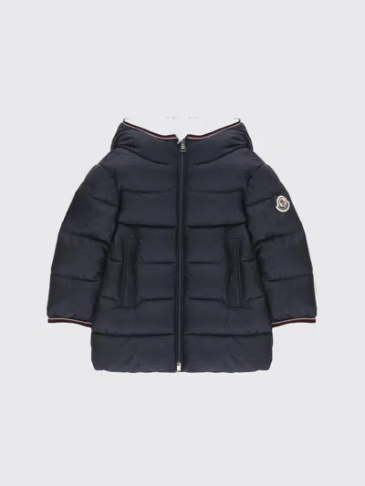 Moncler Coats  Kids Color Blue In Blue