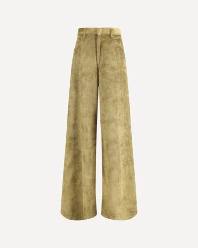 Petar Petrov Gold Cotton Casual Pants In Gold