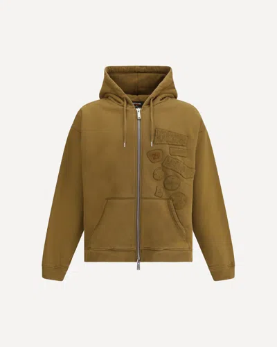 Dsquared2 Dsquared² Zip Men's Hoodie In Green