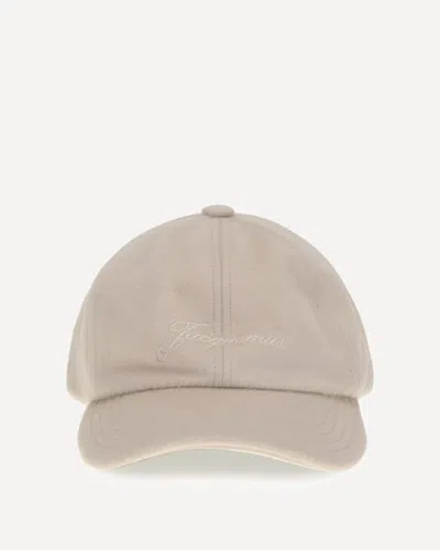 Jacquemus Men Cachemiro Baseball Cap In Sand