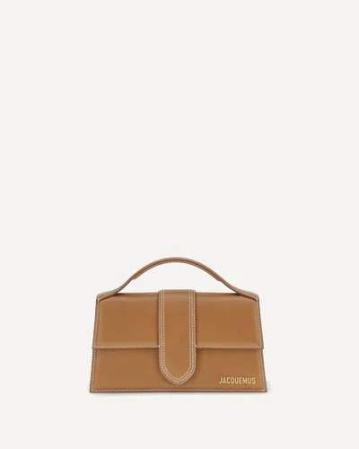 Jacquemus Le Bambino Leather Tote Bag In Light Brown 2