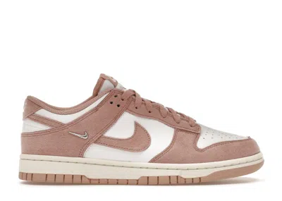 Pre-owned Nike Dunk Low Gold Mini Swoosh (women's) Sneakers In Summit White/rose Whisper/sail In Multi